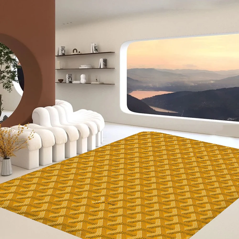 

Luxury G-Goyard Kitchen Mat Nordic Style Bedroom Living Room Doormat Home Balcony Anti-Slip Welcome Rug