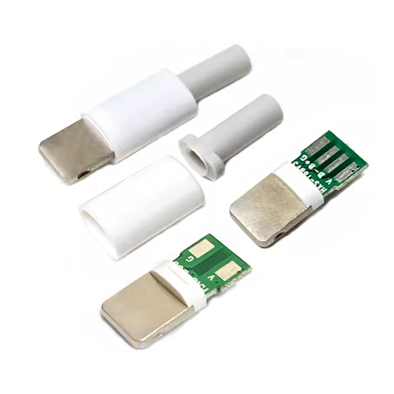 1-5Pcs Lightning Dock USB Plug With Chip Board Male Connector welding Data OTG Line Interface DIY Data Cable For Iphone