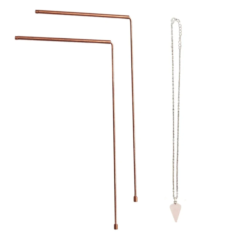 Effective Dowsing Solutions 99 9% Copper Probes & Pendant for Discovering Water Sources & Improving Energy Flow