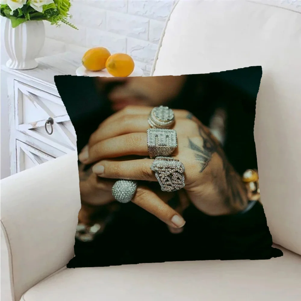 Anuel Aa Decorative Cushion Cover Sleeping Pillows Home 45x45 Cushions Covers Pillow Sofa 50x50 40*40 Pillowcase Textile Garden