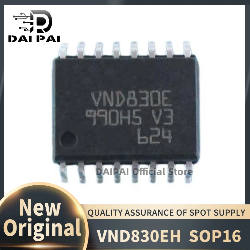 (10Pcs/Lot) 100% New original VND830 VND830E VND830EH SOP-16  Air conditioning panel vulnerable chip