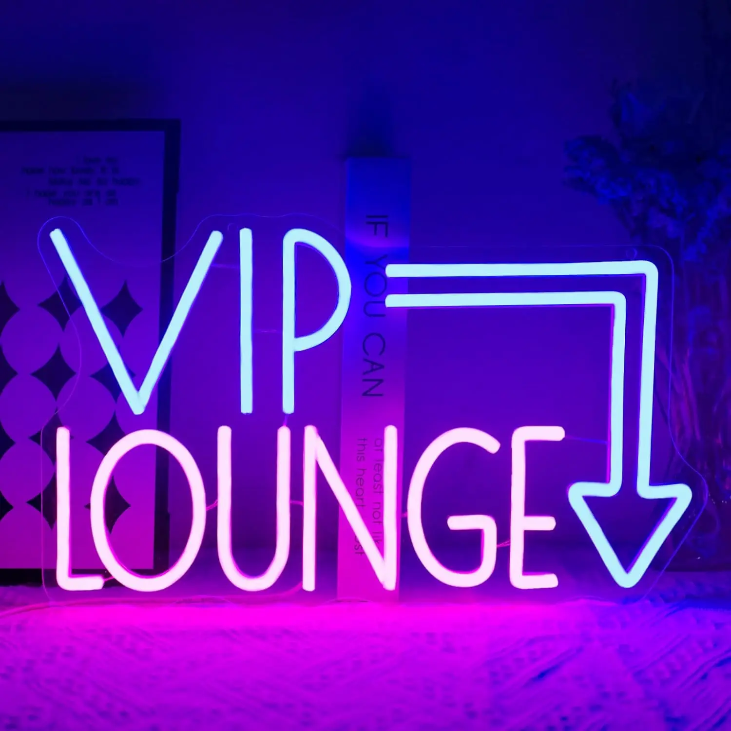 

VIP Lounge Neon Sign for Wall Decor LED Dimmable VIP Neon Light Signs for Bar Hotel Cafe VIP Room Airports Beauty Room Decor