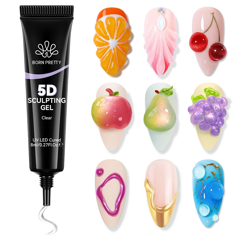 Born Pretty 5D Halloween Sculpting Gel Waterproof Intricate Carvings & Shape Mo…
