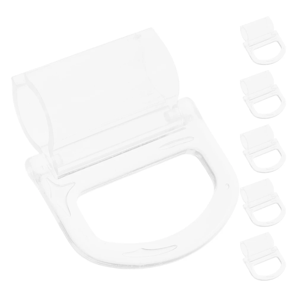 

6 Pcs Roller Shutter Handle Cordless Shades Paper Window Plastic Blinds Pull down for Windows Bottom Rail Bali Parts