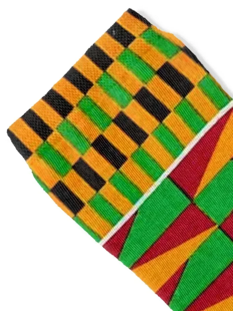 Kente African Print Pattern Socks sports stockings winter funny gifts retro Men Socks Women's