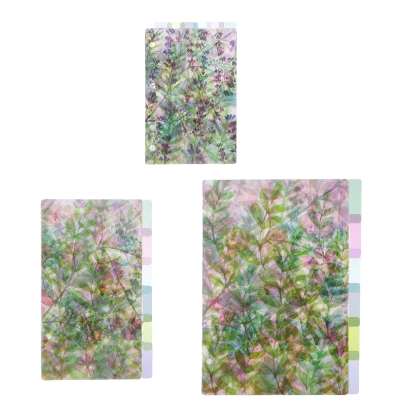 Catoon Clear Divider Indexseiten Sortierer für 6-Loch-Ordner