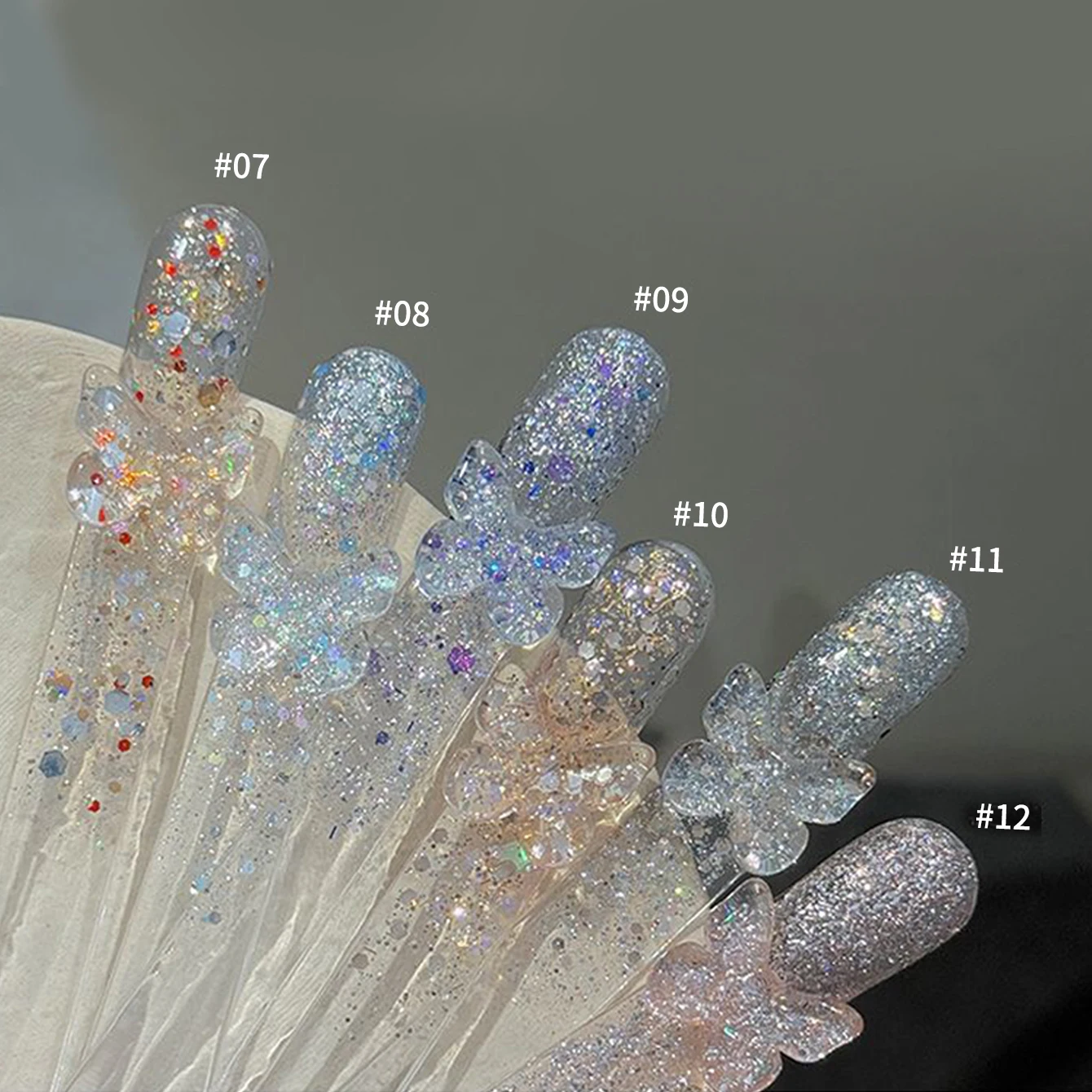 MIANEL 10ML Autumn Zhai Star Series Glitzer-Gel-Nagellack 2026 Neu Flash Platin-Pailletten Zerbrochener Diamant-Gel für Weihnachten