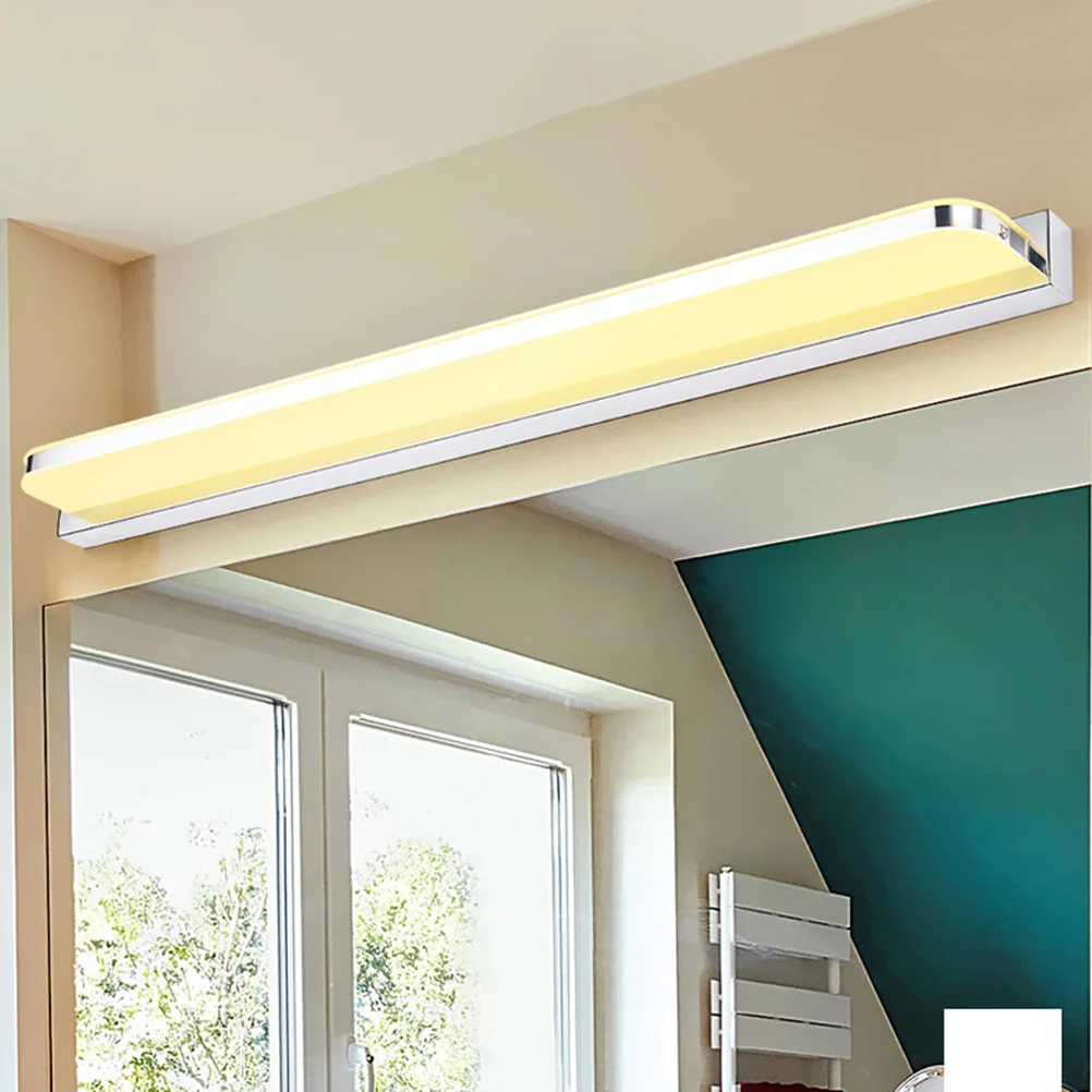 

LED Mirror Wall Lamp 7W 42cm Acrylic Stainless Steel Soft Light Energy Saving Makeup Light Bathroom Bedroom