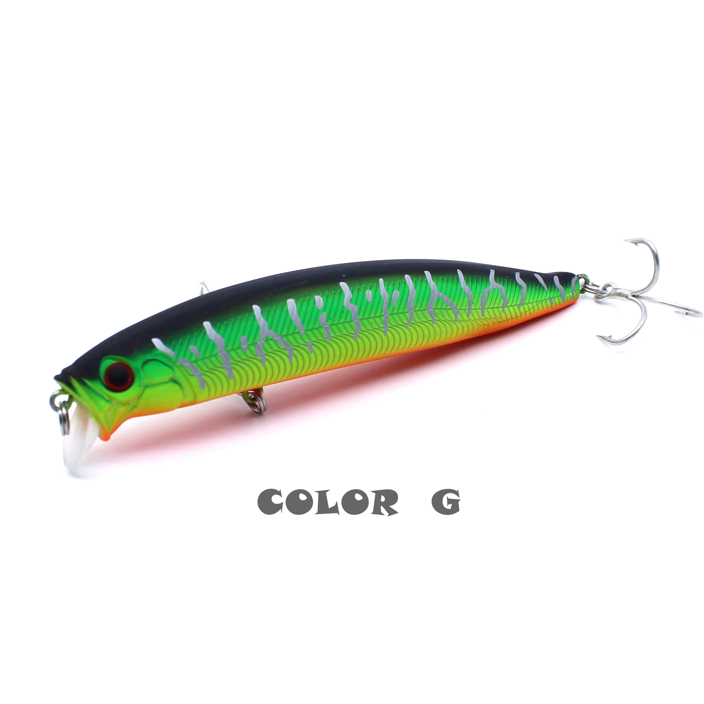 AOCLU Seebarsch Killer Schwimmender Wobbler 105 mm 17,9 g 0,1–0,5 m Harter Köder Minnow Jerk Angelköder Gewichtsübertragung Langwurfhaken – Detail 11