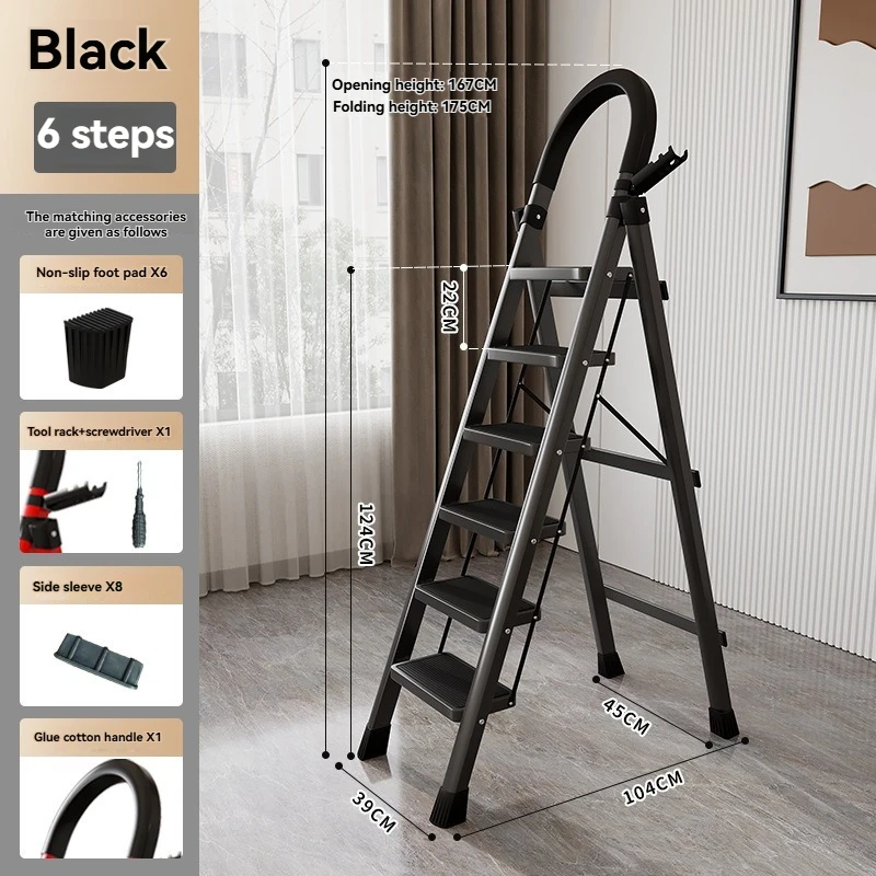 6 steps black