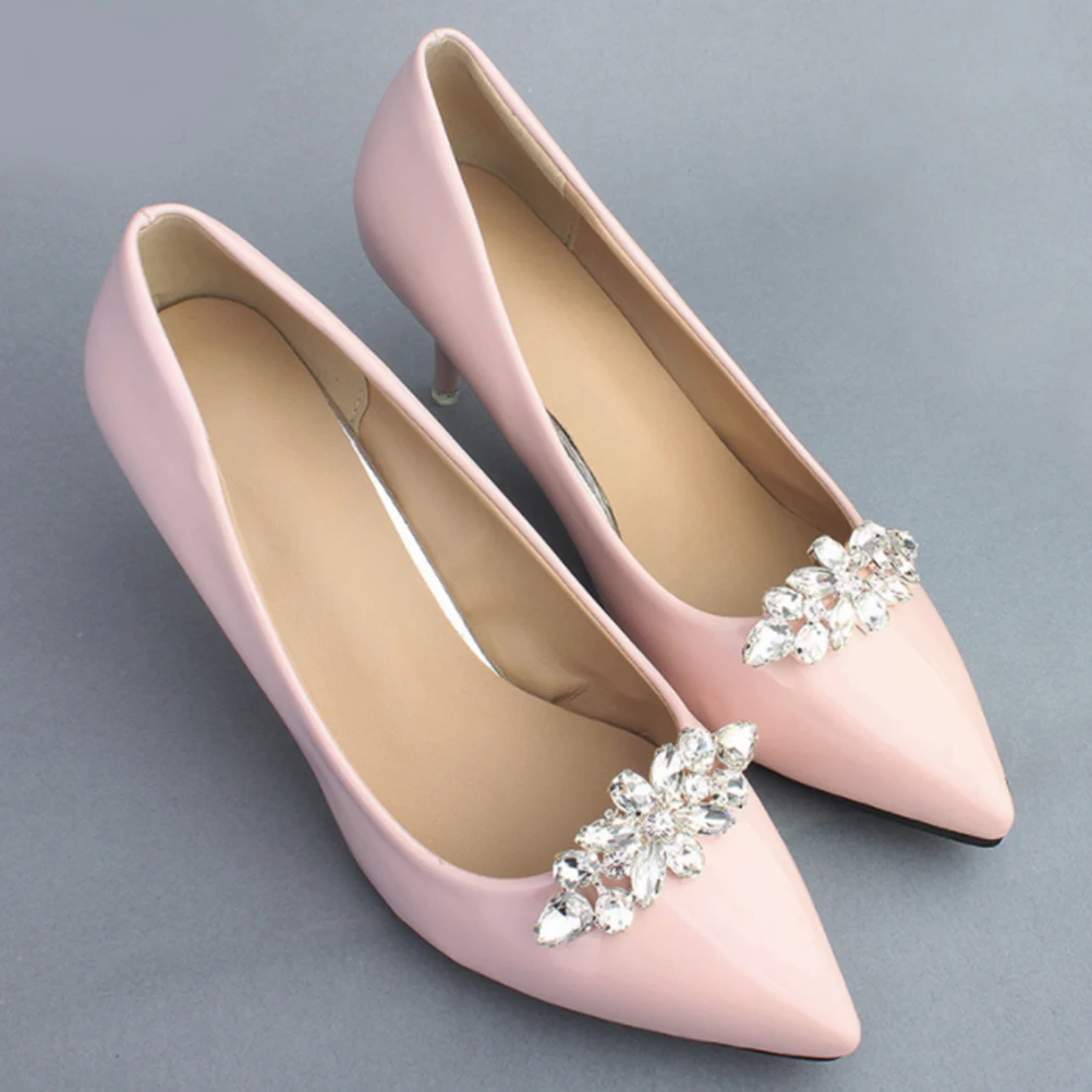 

Wedding Shoe Buckles Bridal Accessories Shoes Clips DIY Crystal Rhinestone Alloy Bride