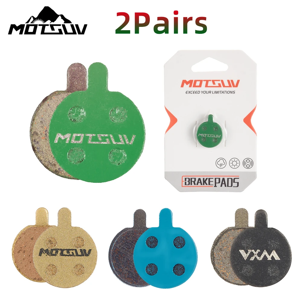 MOTSUV 2 Pairs Bicycle Disc Brake Pads for ZOOM5 ZOOM DB Series ZOOM ONE Caliper, Sport EX Class, Resin/Ceramic/Copper