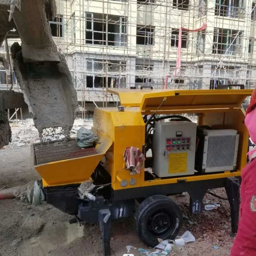YG Customized New Micro Cement Concrete Pump Price  Diesel Engine Electric Trailer Installation of Concrete Fixed Pump