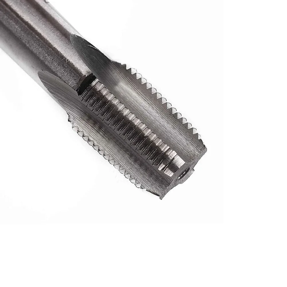 High Speed Steel Screw Threaded Tap 3/8-18 NPT-Taper Pipe Tap For Cutting-Pipes Internal Threads Maintenance Repair Hand Tools