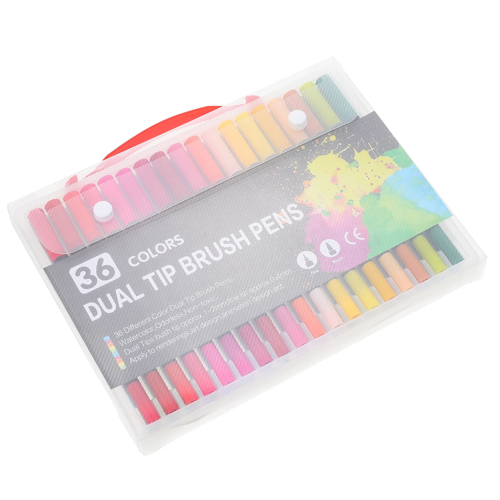 

36pcs Dual Tip Marker Pen Watercolor Brush Supplies For Coloring Sketching Journaling Relaxation Gifts Women