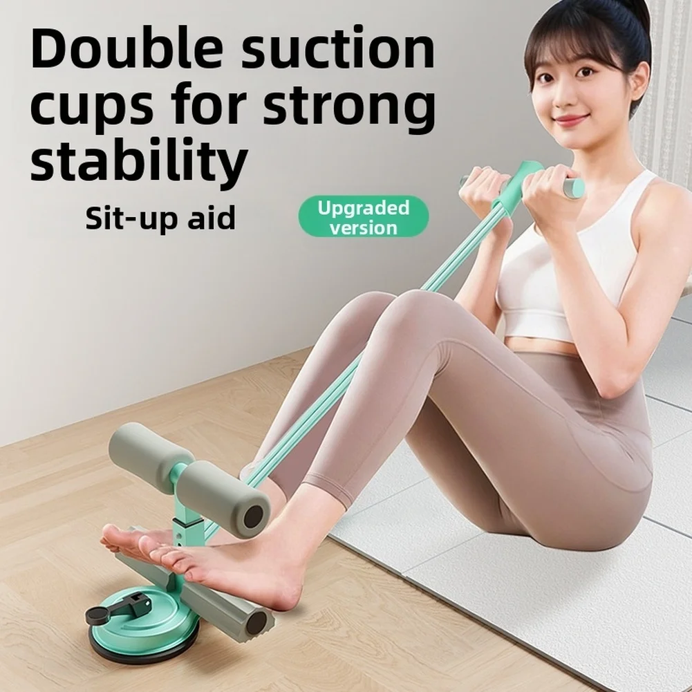 Core Exerciser Sit-up Assist Home Workout Gym Floor Training Supports Planks Leg Lifts Iron Pipe Frame 6-strand Tube Design