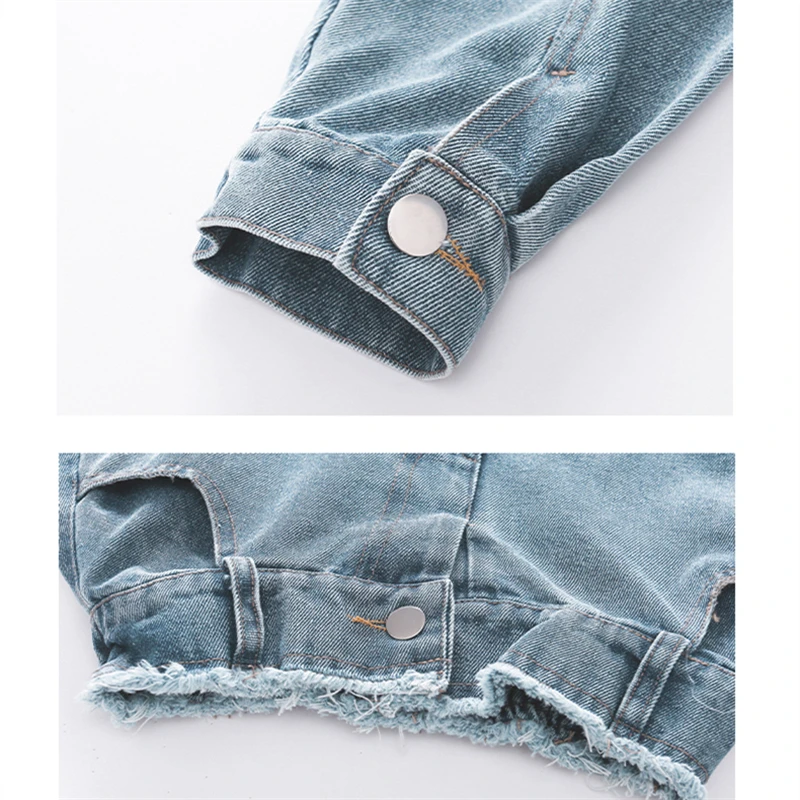 Fashion Kids Girls Denim Clothing Suit Skirt and Jacket 2 Piece Set for Teens Child Casual Streetwear Outfit Cowgirl Clothes Set 5
