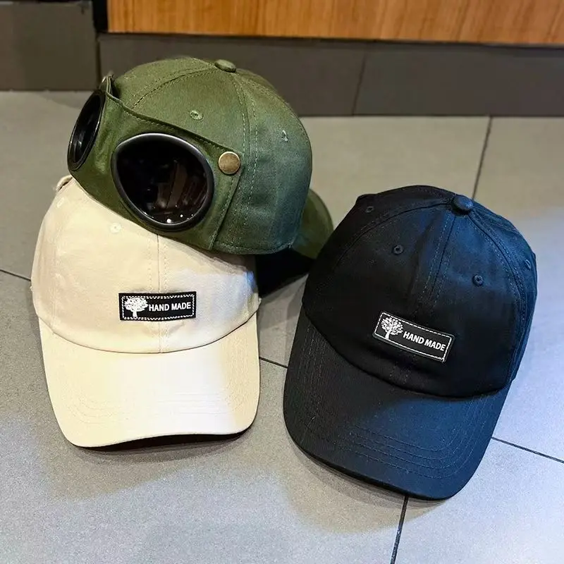 Cat's Ears (steamed Cat-ear Shaped Bread) Pilot Glasses Street Baseball Cap Hip Hop Duck Tongue Hat Sunshade Summer Tide Hat