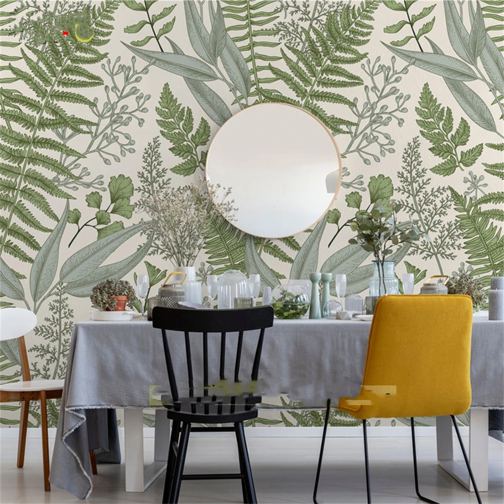 Custom papel de parede 3D American wallpapers nostalgic pastoral plant bedroom home restaurant background mural wall wallpaper