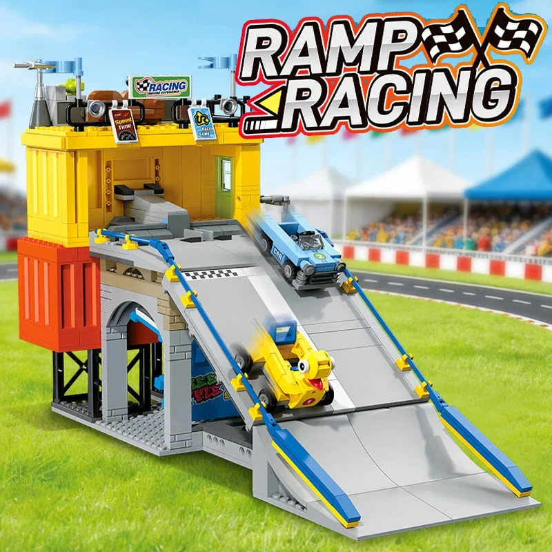 set-di-costruzioni-creative-per-auto-da-corsa-su-rampa-per-parco-divertimenti-giocattolo-interattivo-con-pista-da-corsa-su-container-stradale-regalo-divertente-per-bambini
