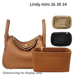 For H lindy 26 30 34 Felt Cloth Insert Bag Organizer Makeup Handbag Organizer Travel Inner Purse Portable Cosmetic Bags