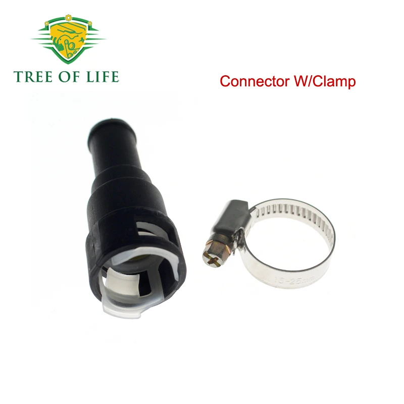 

1/2x Heater Hose Pipe Connector W/Clamp For Ford Ranger F Super Duty Expedition Lincoln Navigator Aviator 1986-2011 E69Z18D434B