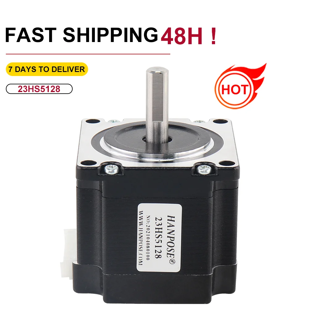 

1pcs 57 step motor 57x51mm 101N.cm 23HS5128 2.8A D- 6.35MM 8MM for robot 3D printer accessories Stepper motor NEMA23