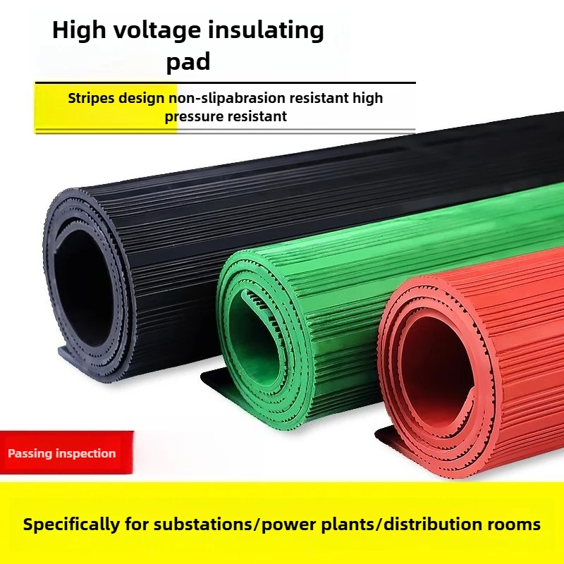 

10kV High-Voltage Insulation Mat, Anti-Slip & Anti-Static for Substations