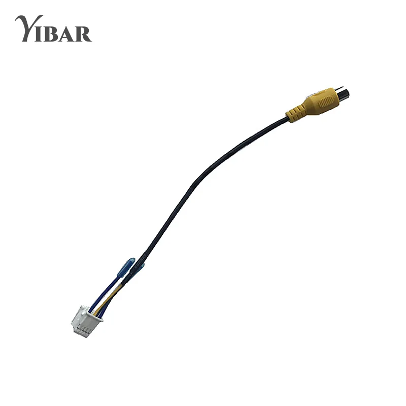 

High Quality Car RCA Reversing Rear View Cable Adaptor For Car Stereo Radio DVD 10pin Rear View Backup Camera Cable Connector