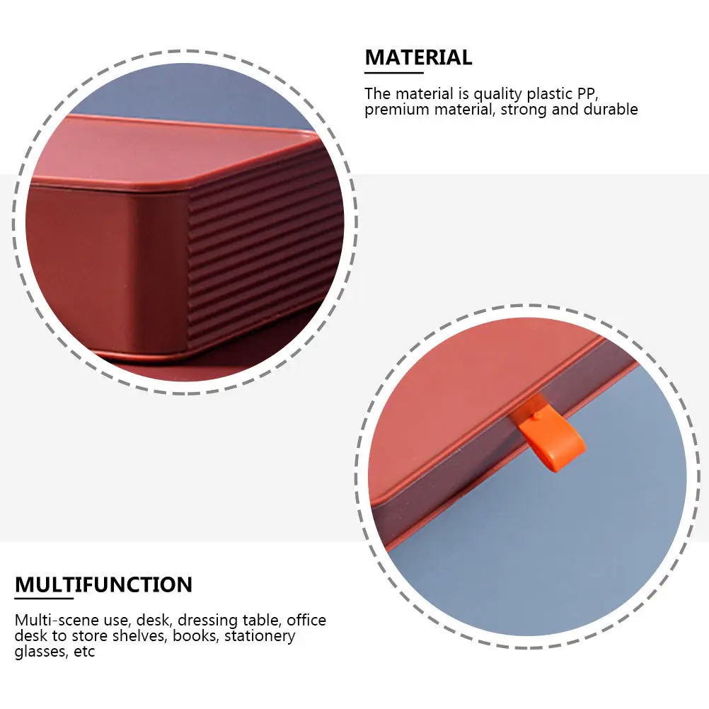 

1Pcs Desktop Drawer Storage Box Premium Plastic PP Smooth Polishing Multifunctional Organizer for Home Office