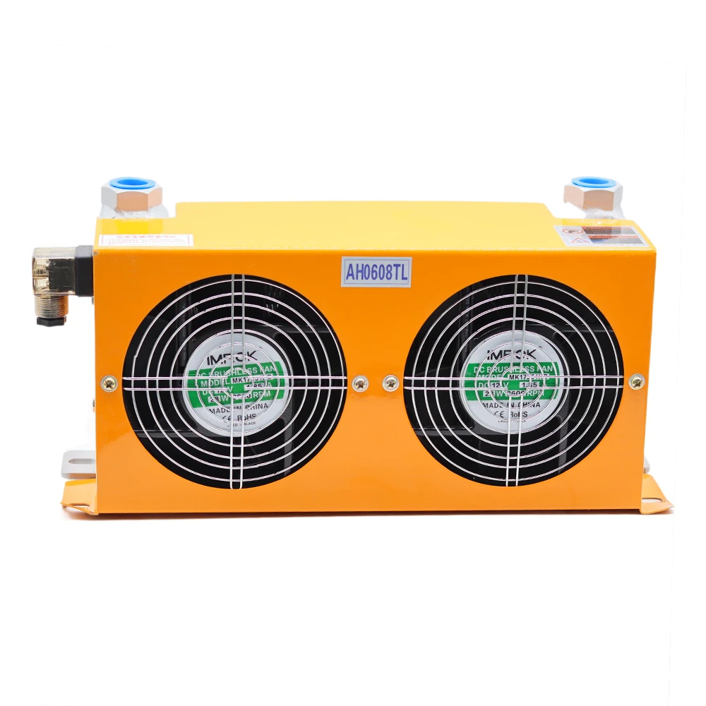 AH0608TL-CA Hydraulic Air Cooler Air Cooled Oil Radiator AF Series Plate-Fin Hydraulic Aluminum Oil Coolers 60L/MIN