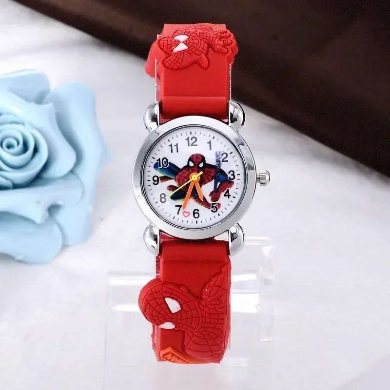 Montres SpidSuffolk pour enfants, montre à quartz en caoutchouc 3D, montre de dessin animé mignon, horloge cool, cadeau pour enfants, mode, offre