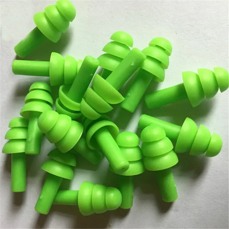 20PCs ear plugs sound insulation waterproof silicone ear protection earplugs anti-noise sleeping plug for travel noise reduction image 2
