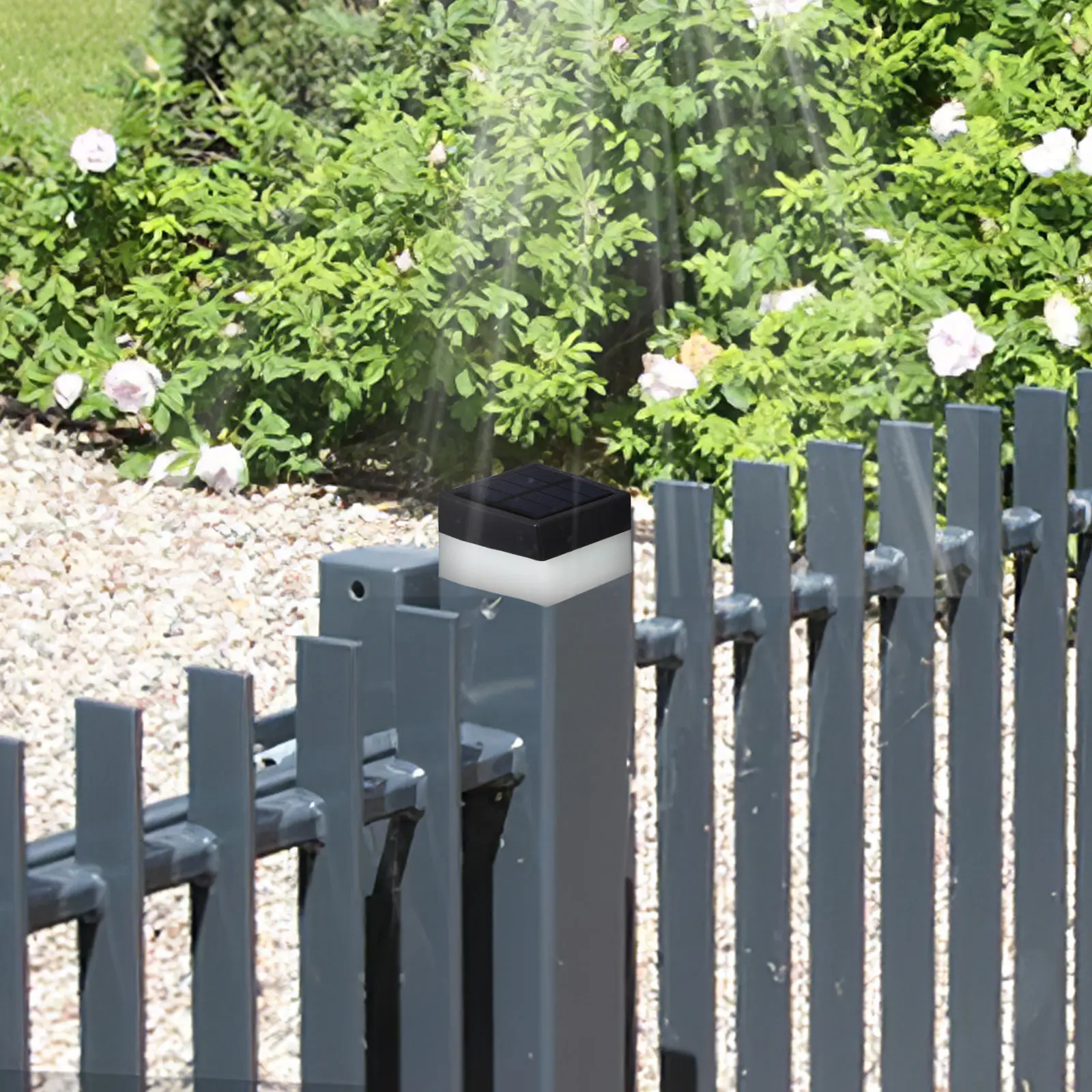 Solar Post Cap Light Fence Lights LED for outside Outdoor Waterproof Pillar Powered