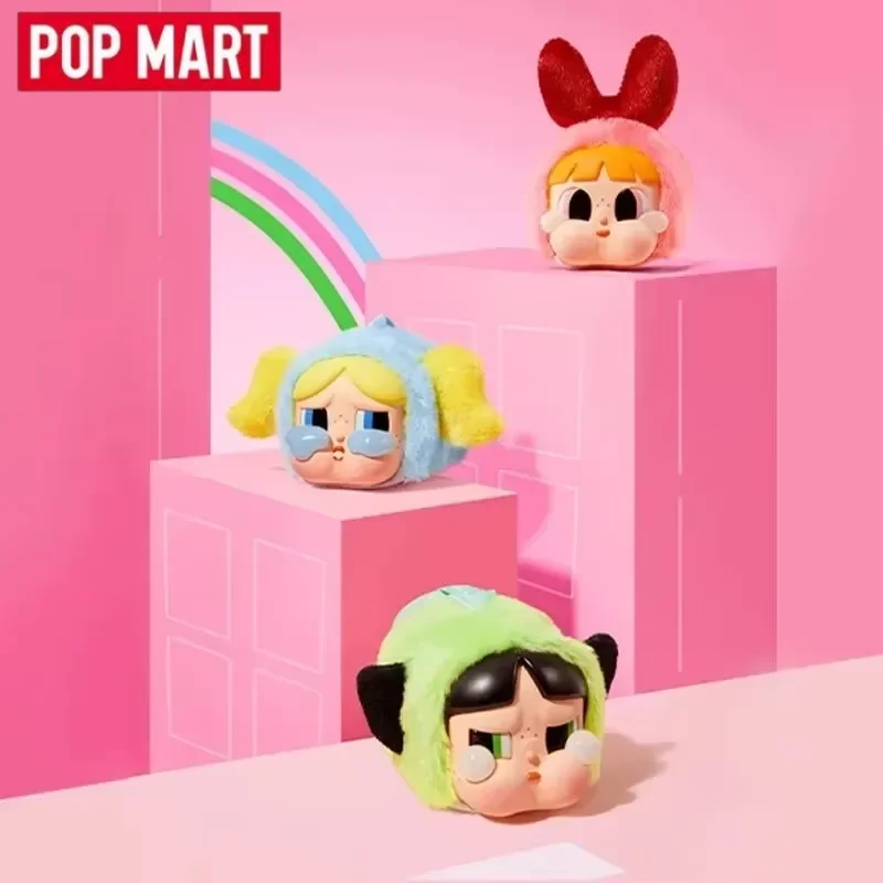 

POP MART CRYBABY x Powerpuff Girls Series - Vinyl Face Plush Genuine Blind Box Mystery Box Guess Bag Toys Doll Cute Anime Figure