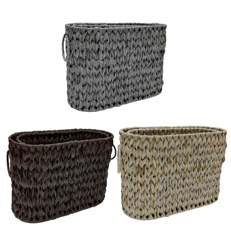 

Multipurpose Wicker Storage Basket Accessory for Towels and Toiletries Dropship