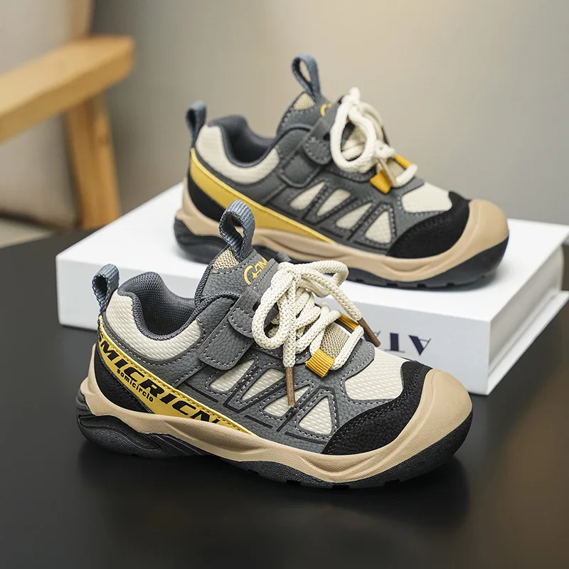 

Осень 202, уличные кроссовки для мальчиков, новая противоскользящая детская спортивная обувь на мягкой подошве, удобная детская повседневная обувь для бега