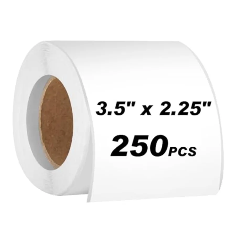 250pcs 3.5 x 2.25 Inch Blank Name Tag Stickers for Classroom, Removable Freezer Labels for Storage Bins Jars Food Containers Bo