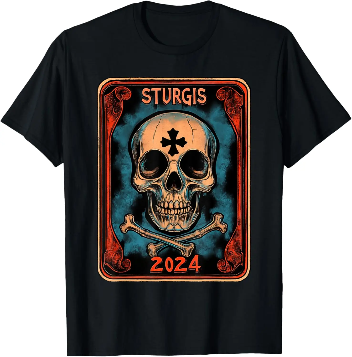 

Sturgis 2024 - Skull Souvenir T-Shirt Motorcycle