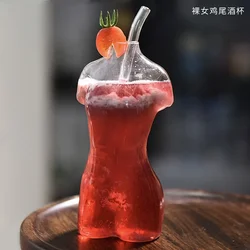 Creative beautiful woman beer glass woman body art glass bubble cup cocktail glass bar personality wine glass