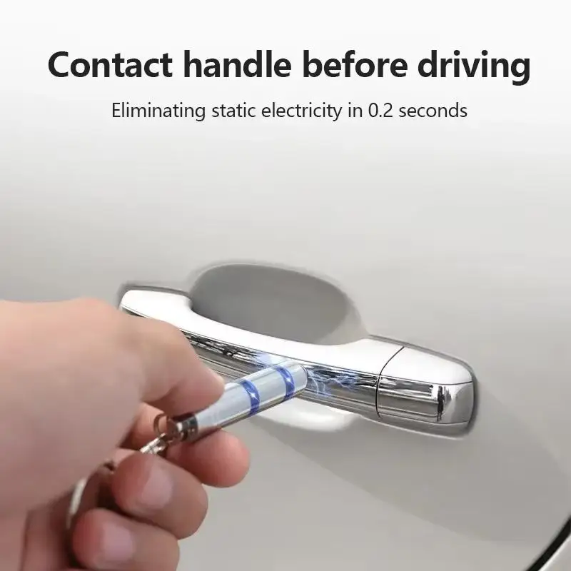 Car Static Eliminator Keychain Anti-static Portable Tool for Vehicle Body Quick Static Discharge Perfect for Cold Dry Weather U