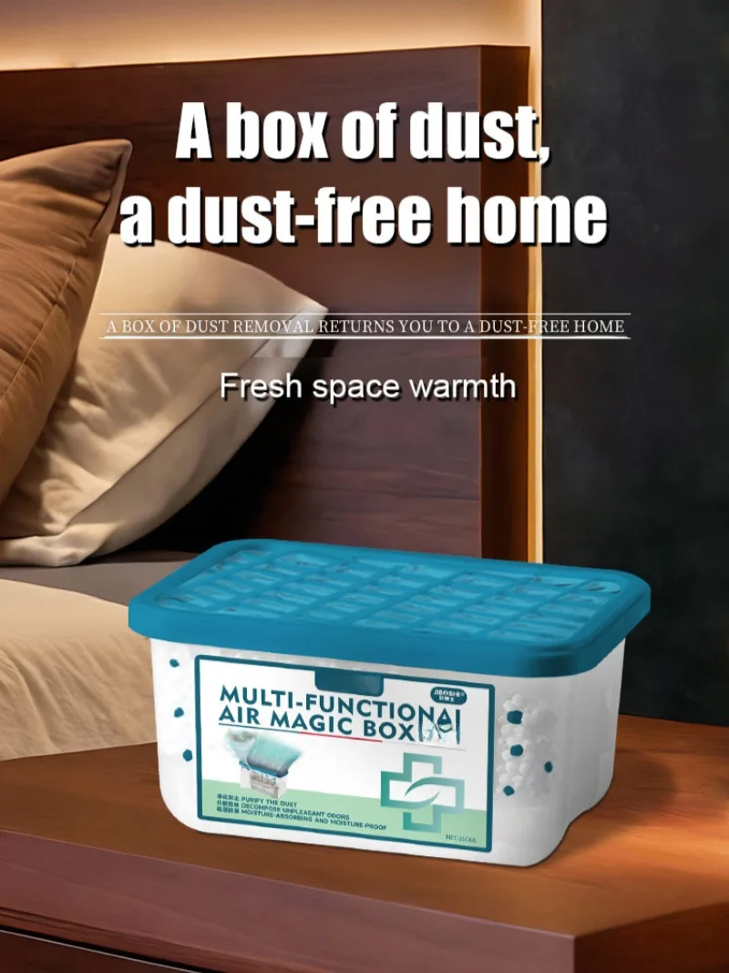Efficient Air Purifier Box Dehumidifier Deodorizer Dry Agent For Home Bathroom Odor Eliminator Anti Moisture Dust Removal