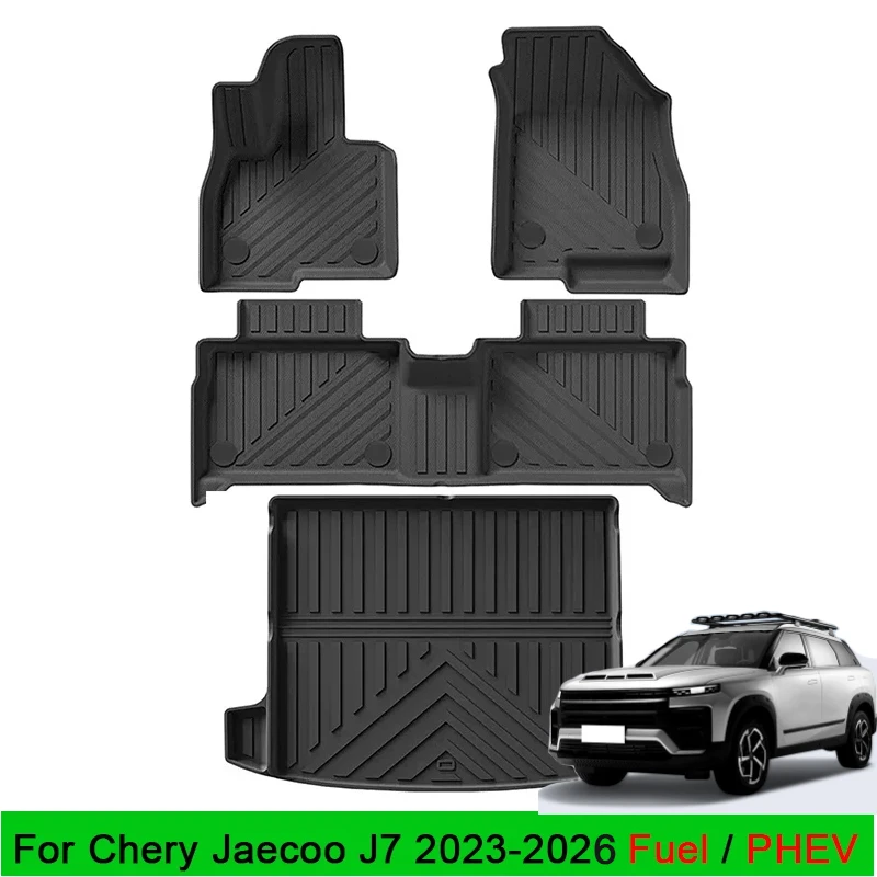 for Chery Jaecoo J7 2023 2024 2025 2026 Fuel PHEV Floor Mats Car Mat TPE Waterproof Foot Mat Full Covers Accessories Specialized