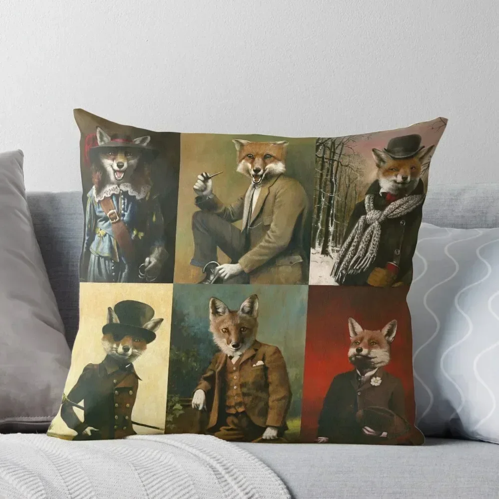 

Vintage And Historical Foxes Throw Pillow Decorative Pillow Covers For Sofa Decorative Cushion Cover Bed pillowcases pillow