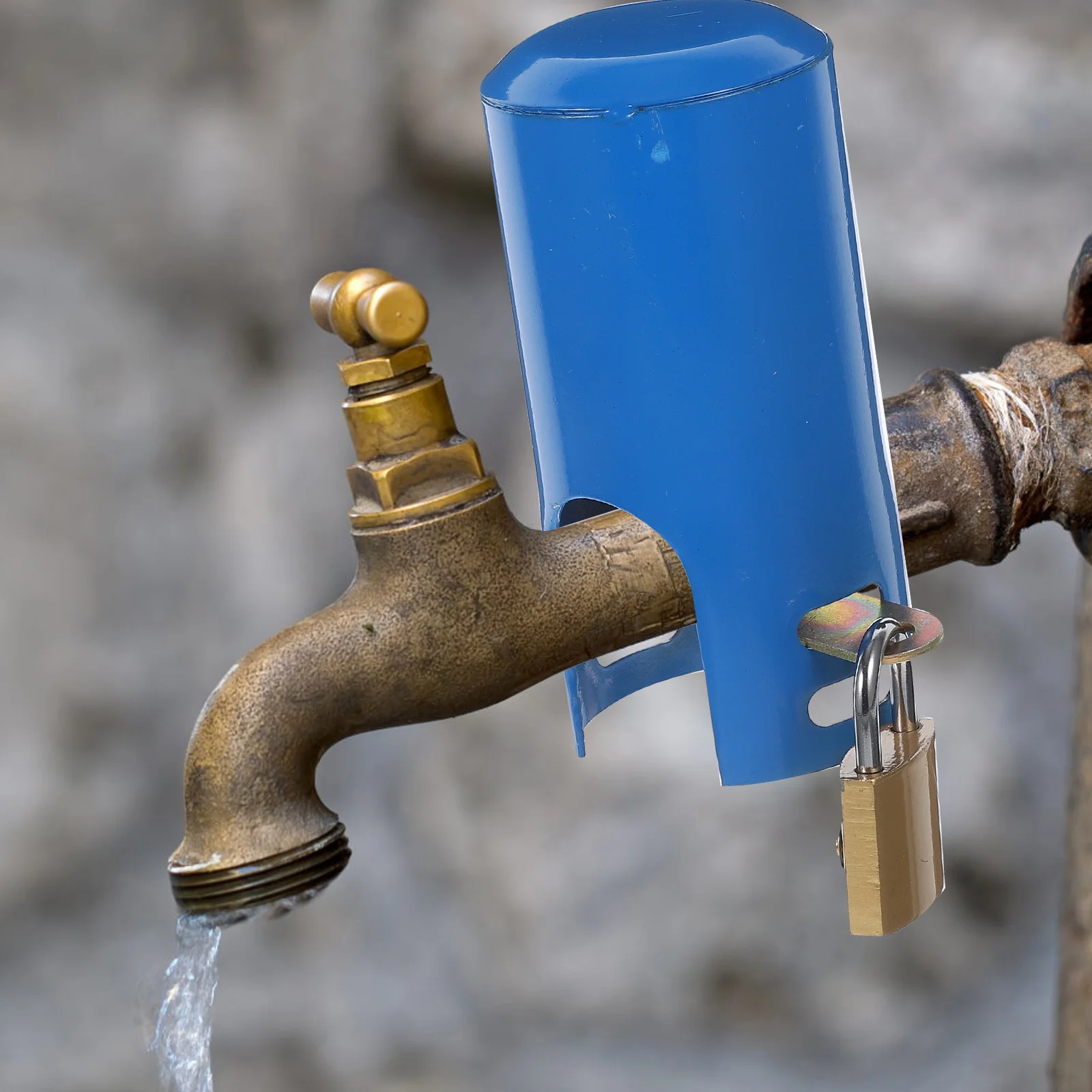 

Milisten Outdoor Water Faucet Lock Anti Theft Cover for Garden Hose Spigot Security Easy Installation Home Yard