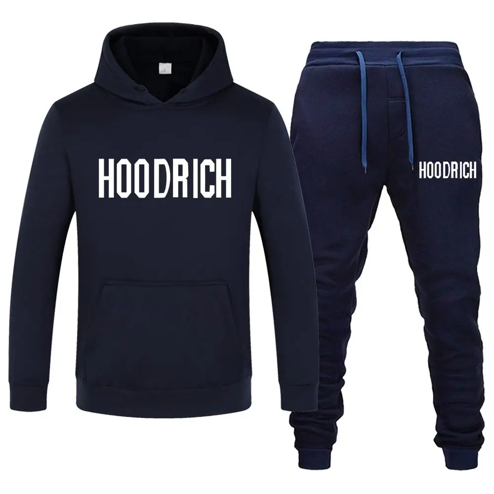 2024 AliExpress Hooded Sweater Set HOODRICH Letter Printing Set Casual Factory Direct Sales Clothes for Men Tracksuit Hoodies