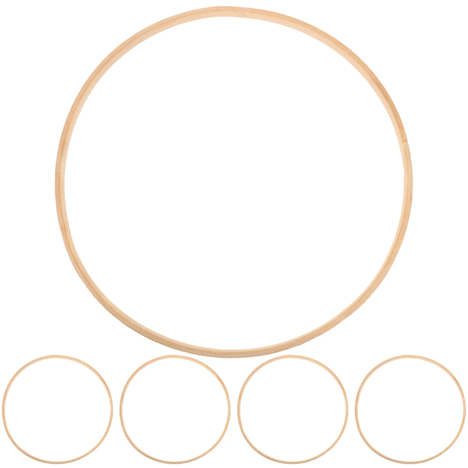 

10Pcs Dreamcatcher Bamboo Ring 20Cm Diameter Wooden Round DIY Craft Tools for Dream Catcher Mandala Wall Hanging Decor