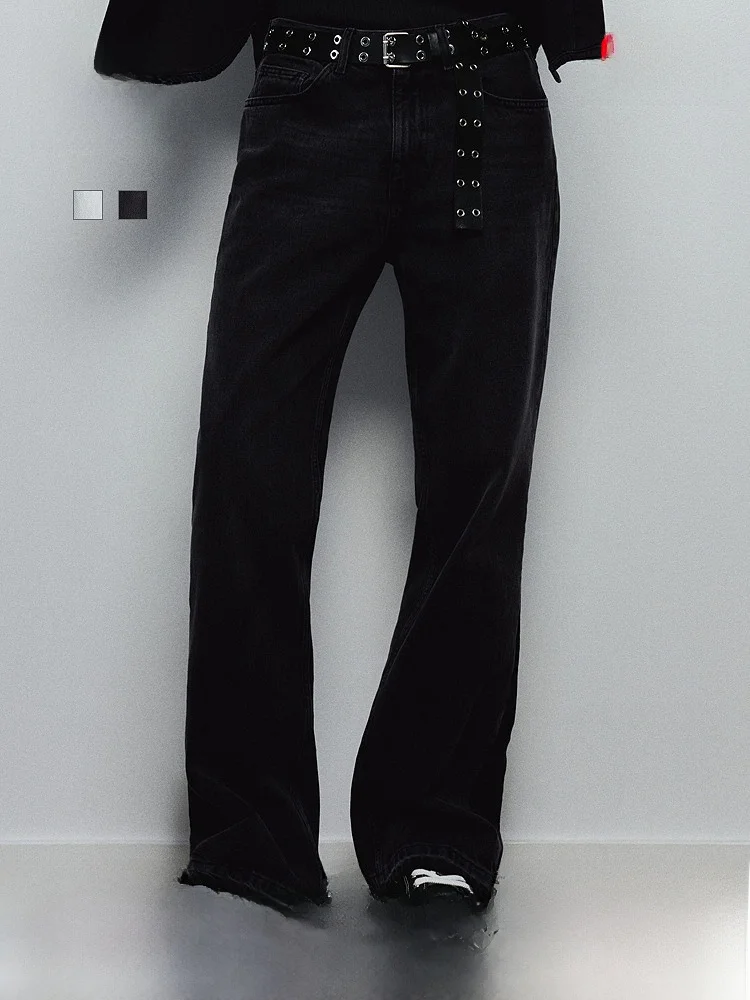 

Мужские джинсы свободного кроя в американском стиле, модные весенние длинные брюки H&M, артикул 1297289, 100% хлопок, стандартной толщины