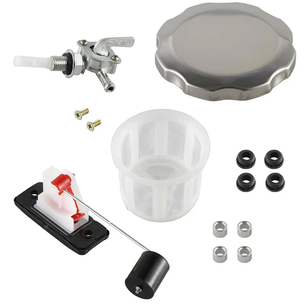 Generator Fuel Tank Accessory 57 Gallon Secondary with Petcock Filter and Gauge Cap for Lawn Mowers and Generators