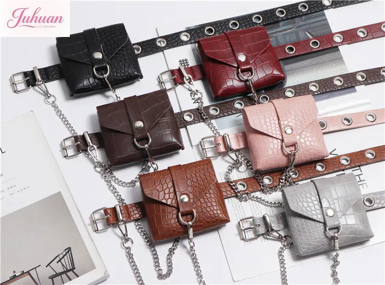 

Модный женский мини-ремень из ПУ с крокодиловым узором, универсальный, для сумок и помад, в стиле Ins